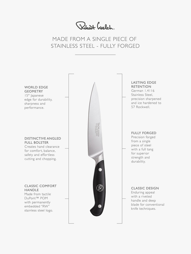 Robert Welch utility knife 14cm stainless steel - British product
