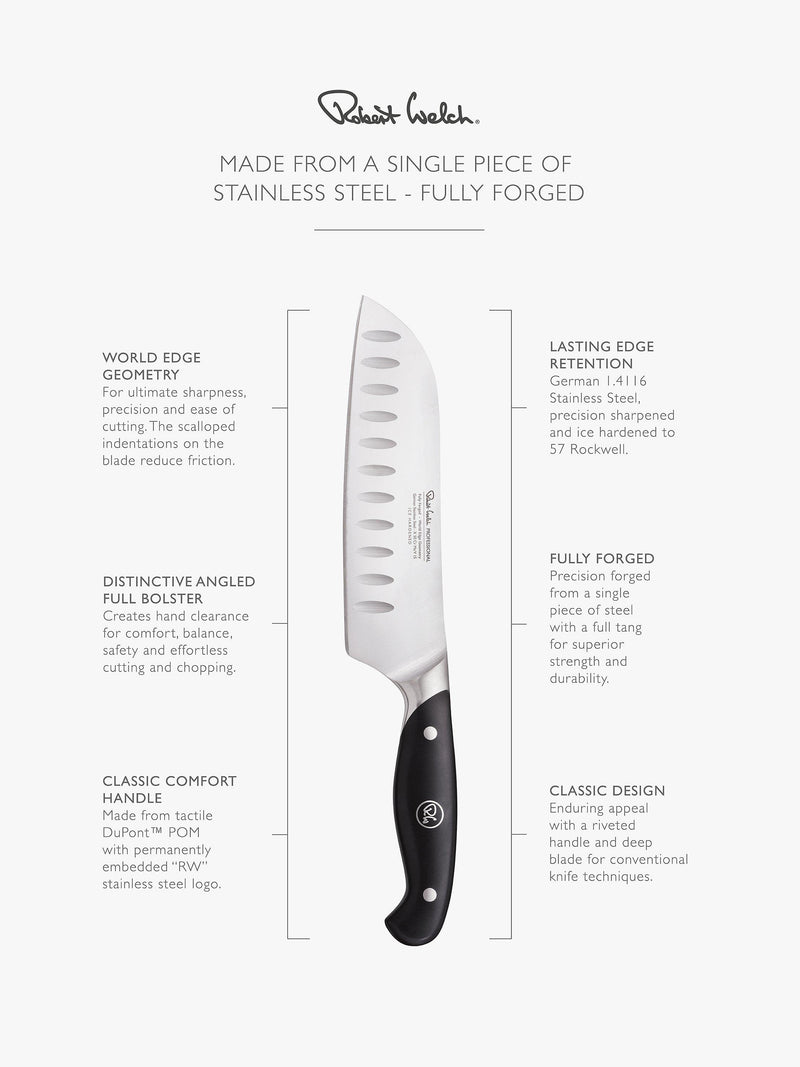 Robert Welch Professional Santoku Knife 17cm - British product