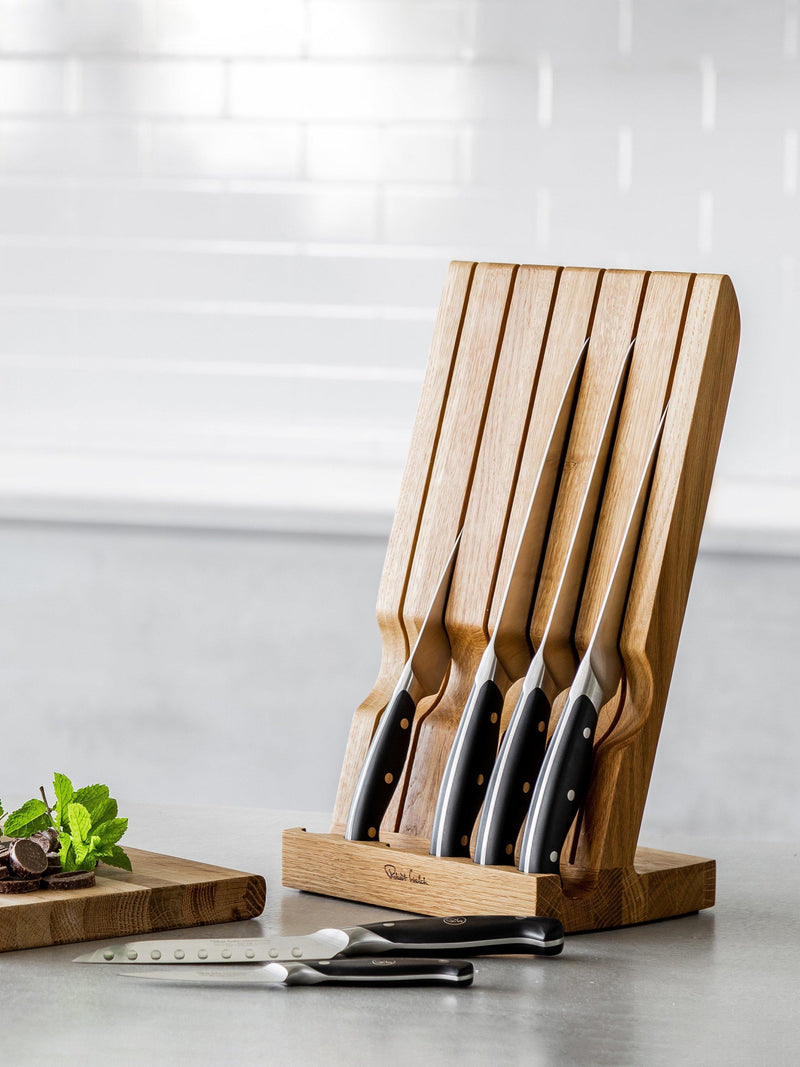 Robert Welch knife block with 6 professional knives, UK version