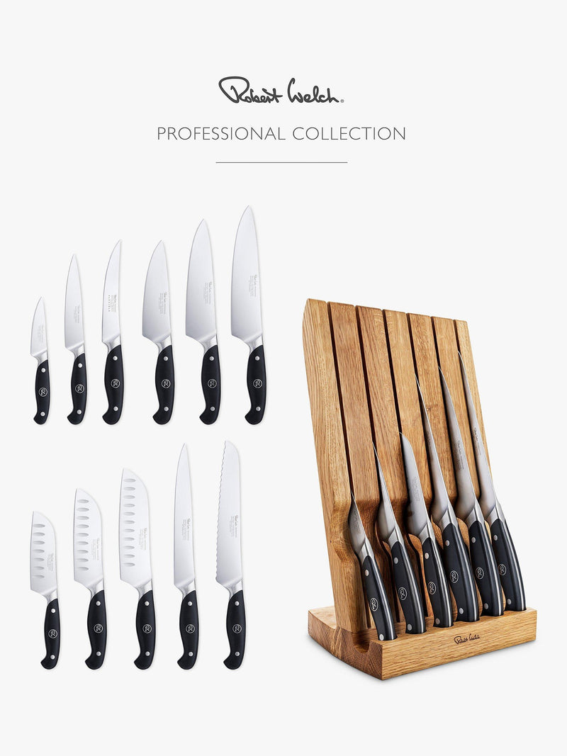 Robert Welch knife block with 6 professional knives, UK version