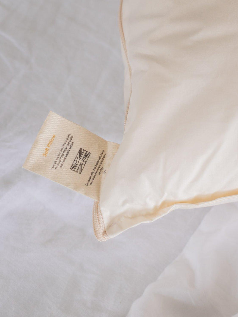 Floks luxury soft British wool pillow - British product