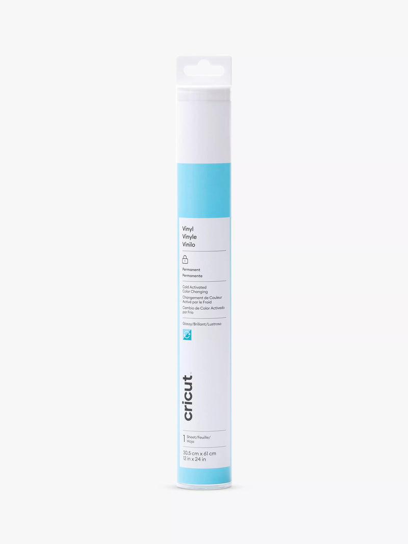 Cricut® Cold-Activated, Colour-Changing Vinyl, Light Blue/Turquoise