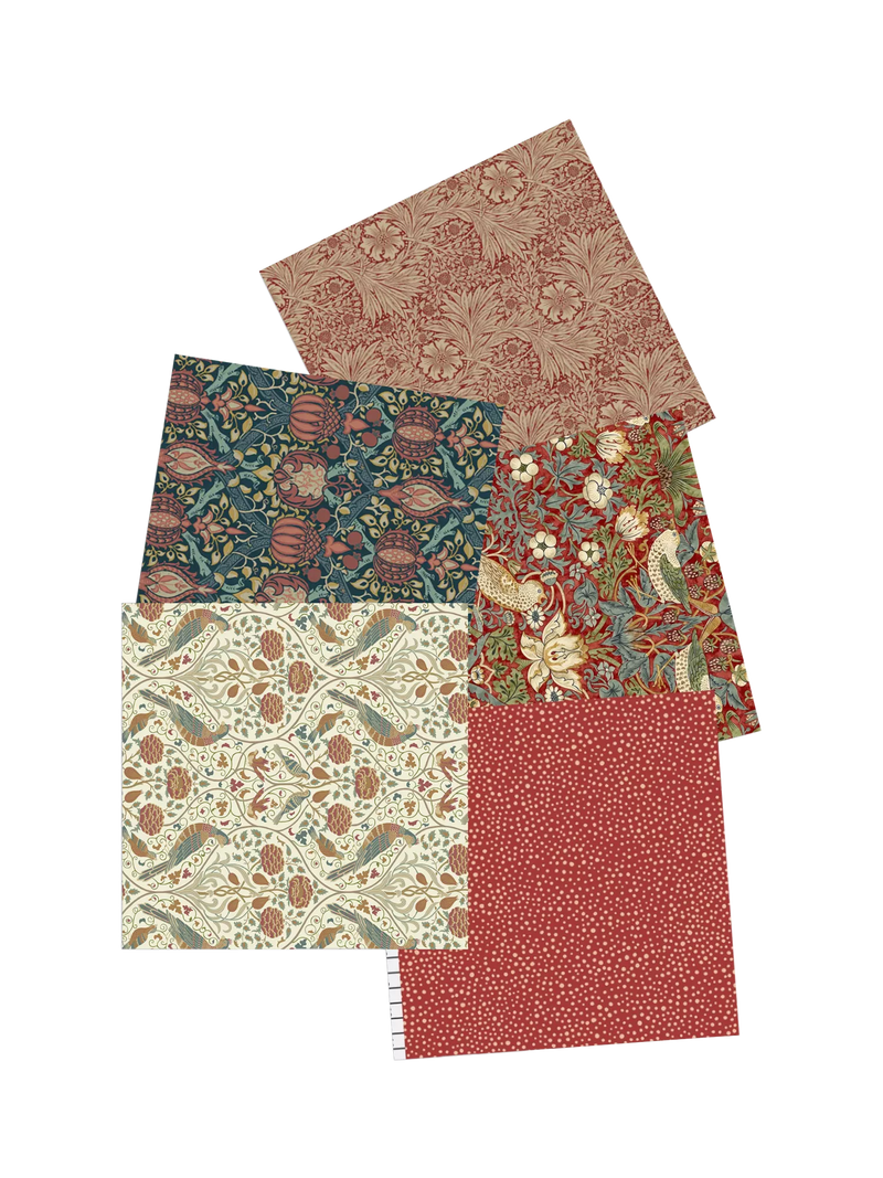 Morris & Co fat quarters pack of 5 45x55cm - British product