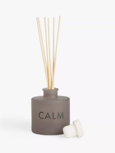 John Lewis Calm Reed Diffuser with Fresh Pine, Spiced Amber, Vanilla, and Musk Notes 100ml- Buy online at McGrocer