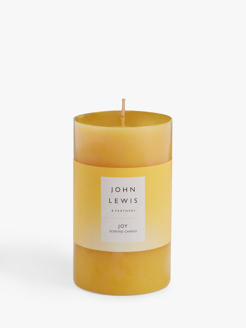 John Lewis Joy pillar scented candle 507g, UK version