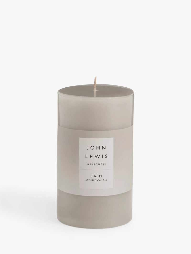 John Lewis Sentiments Calm pillar scented candle 507g, UK version