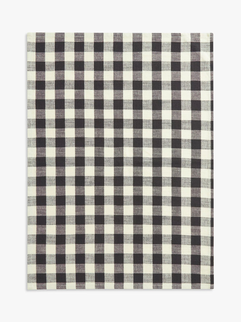 John Lewis gingham cotton tea towel 30x35cm, imported from the UK