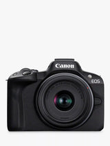 John Lewis Canon EOS R50 Mirrorless Camera with RF-S 18-45mm F4.5-6.3 IS STM Lens, 24.2MP, 4K UHD- Buy online at McGrocer