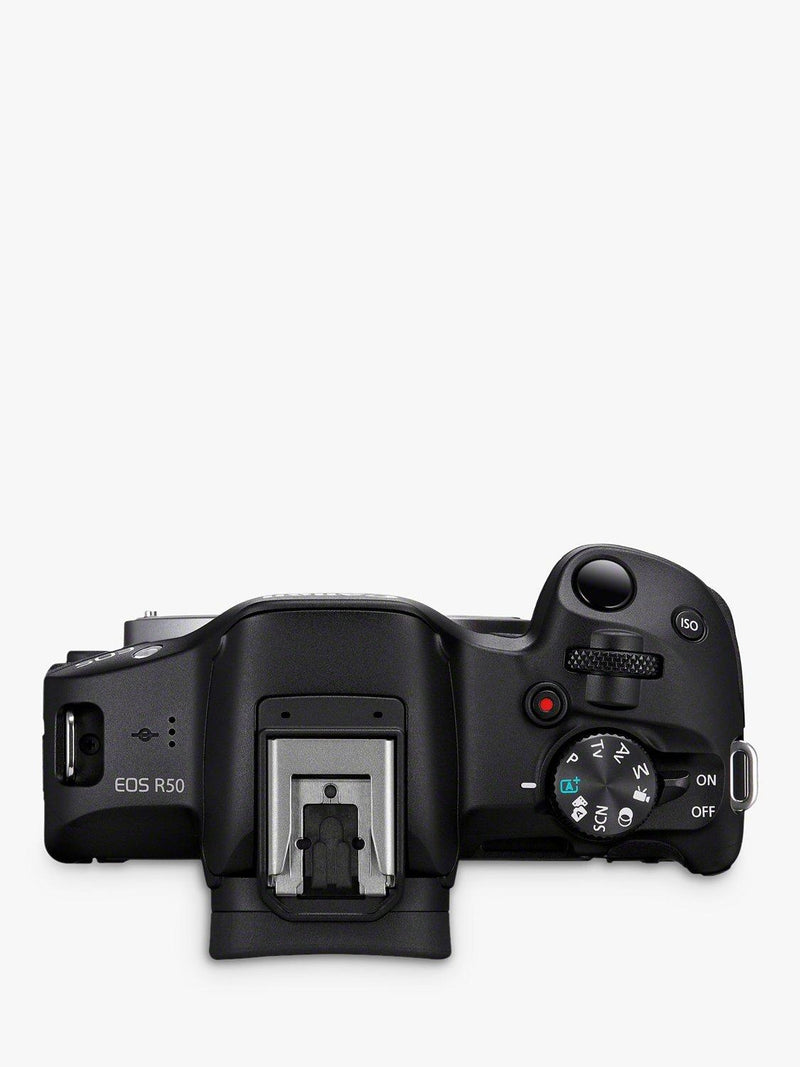 Canon EOS R50 mirrorless camera with 18-45mm lens kit - British product