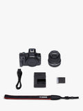 Canon EOS R50 mirrorless camera with 18-45mm lens kit - British product