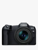 John Lewis Canon EOS R8 Mirrorless Camera with RF 24-50mm Lens, Black- Buy online at McGrocer