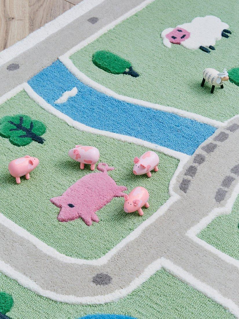 Great Little Trading Co Farm rug 180x120cm, imported from the UK