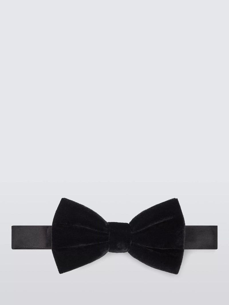 John Lewis velvet silk blend bow tie, UK version