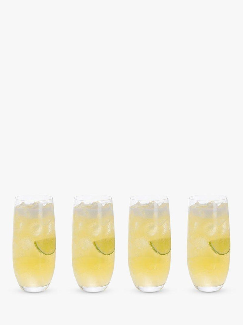 Dartington Crystal highball glasses clear set of 4 350ml - British product