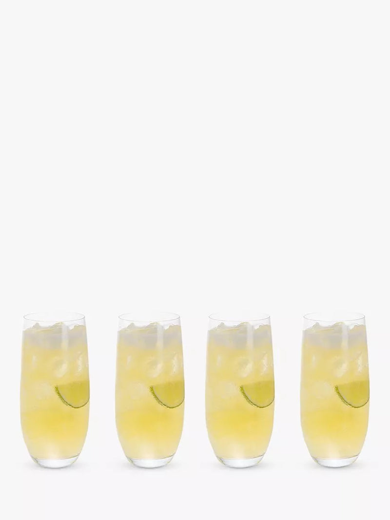 Dartington Crystal highball glasses clear set of 4 350ml - British product