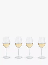 John Lewis Dartington Crystal Entertain White Wine Glass, Set of 4, 250ml, Clear- Buy online at McGrocer
