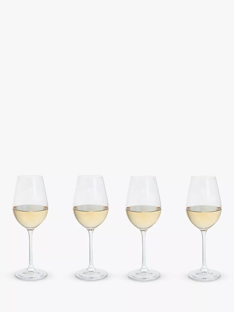 Dartington Crystal Entertain white wine glasses 250ml set of four (British brand)
