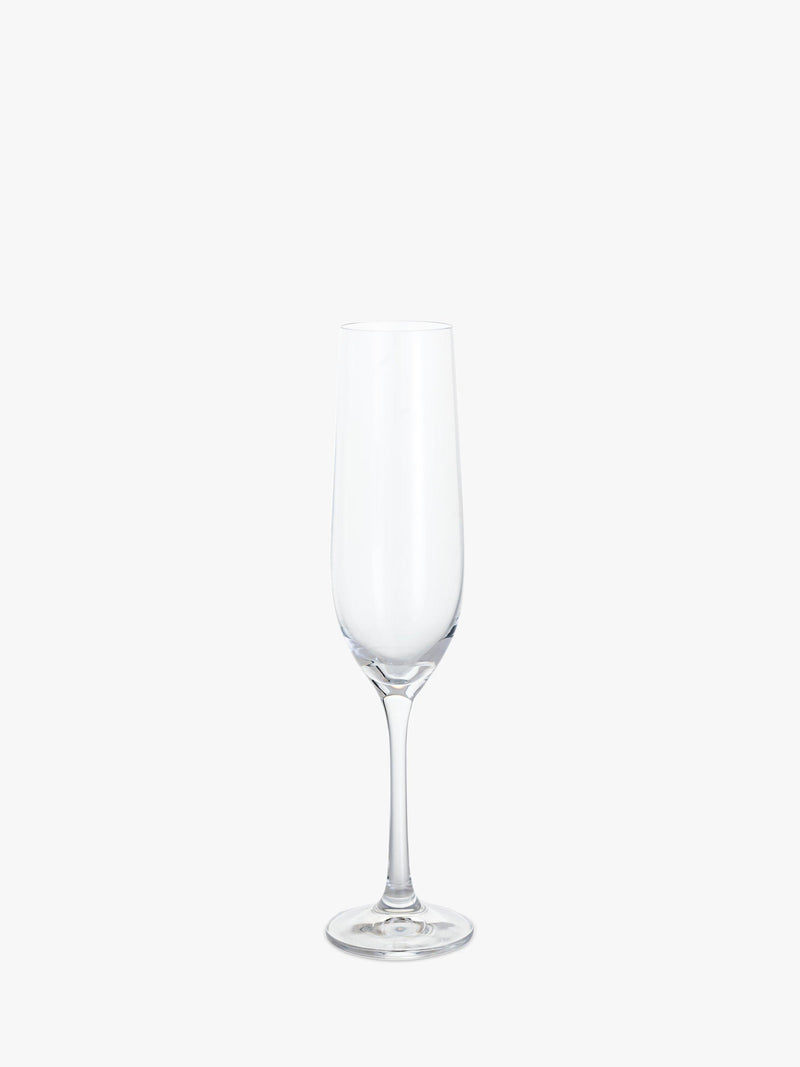 Dartington Crystal champagne flutes set of 4, 190ml clear - British product