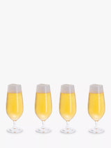 John Lewis Dartington Crystal Entertain Beer Glass Set of 4, Clear, 380ml- Buy online at McGrocer