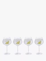 John Lewis Dartington Crystal Entertain Gin Glass Set of 4 570ml Clear- Buy online at McGrocer