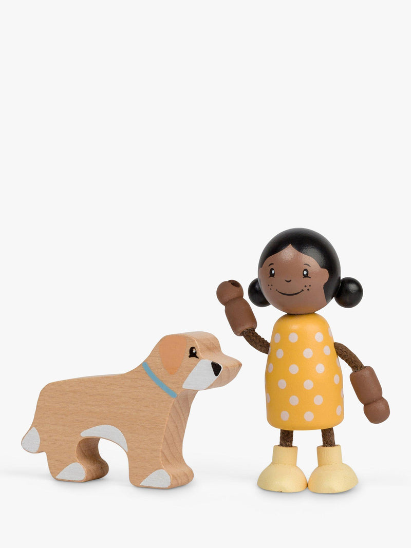 John Lewis wooden doll's house family set (British brand)