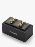 John Lewis classic knot cufflinks gold, UK version