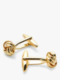 John Lewis classic knot cufflinks gold, UK version