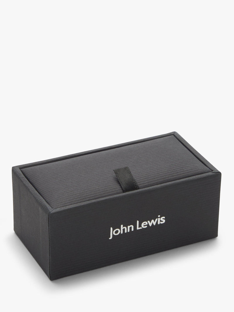 John Lewis classic knot cufflinks gold, UK version