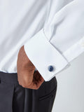 John Lewis round goldstone cufflinks in blue, UK version