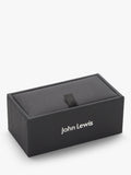 John Lewis grey carbon fibre round cufflinks (British brand)