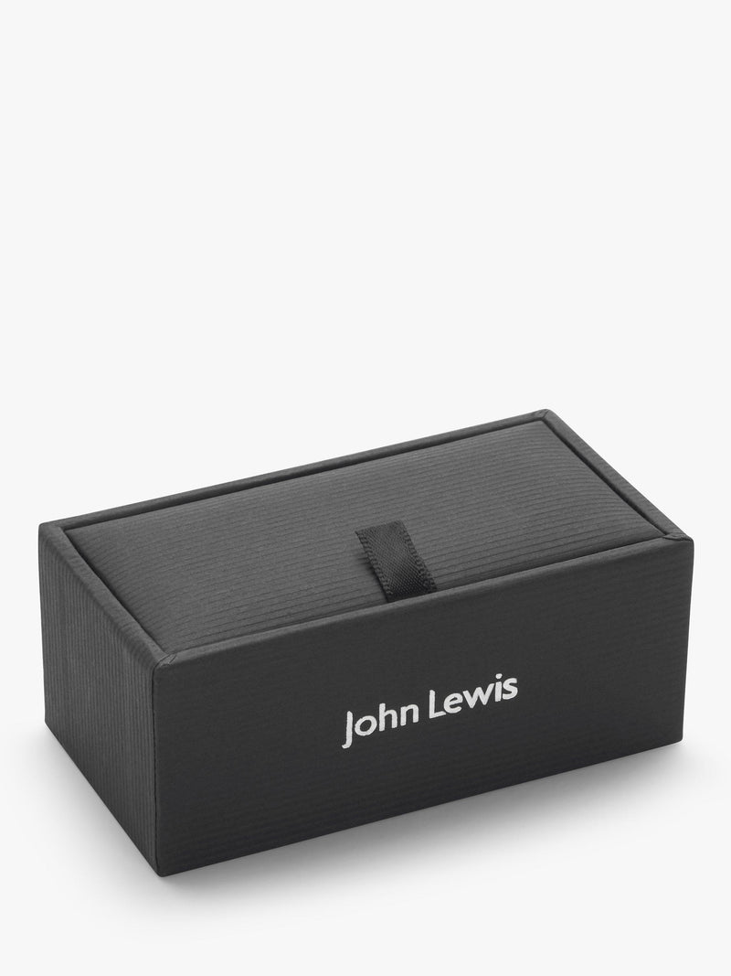John Lewis golf bag cufflinks in silver finish - British product
