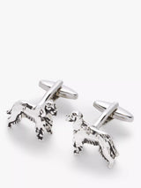 John Lewis John Lewis Spaniel Dog Cufflinks Silver Men's Accessory- Buy online at McGrocer