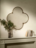 John Lewis flower wall mirror antique gold 66cm - British product