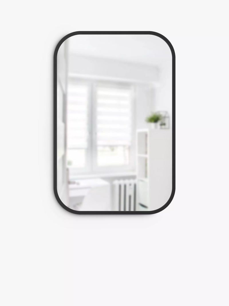 Umbra rectangular wall mirror black 92x61cm, imported from the UK