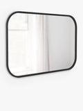 Umbra rectangular wall mirror black 92x61cm, imported from the UK