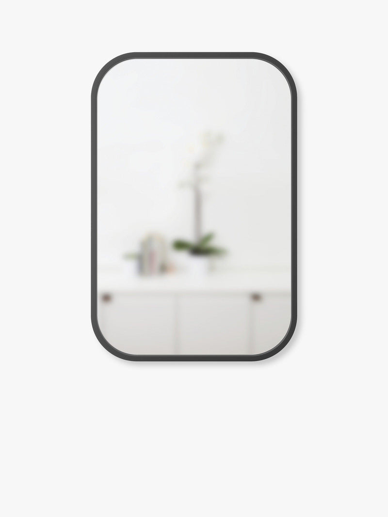 Umbra rectangular wall mirror black 92x61cm, imported from the UK