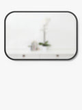 Umbra rectangular wall mirror black 92x61cm, imported from the UK