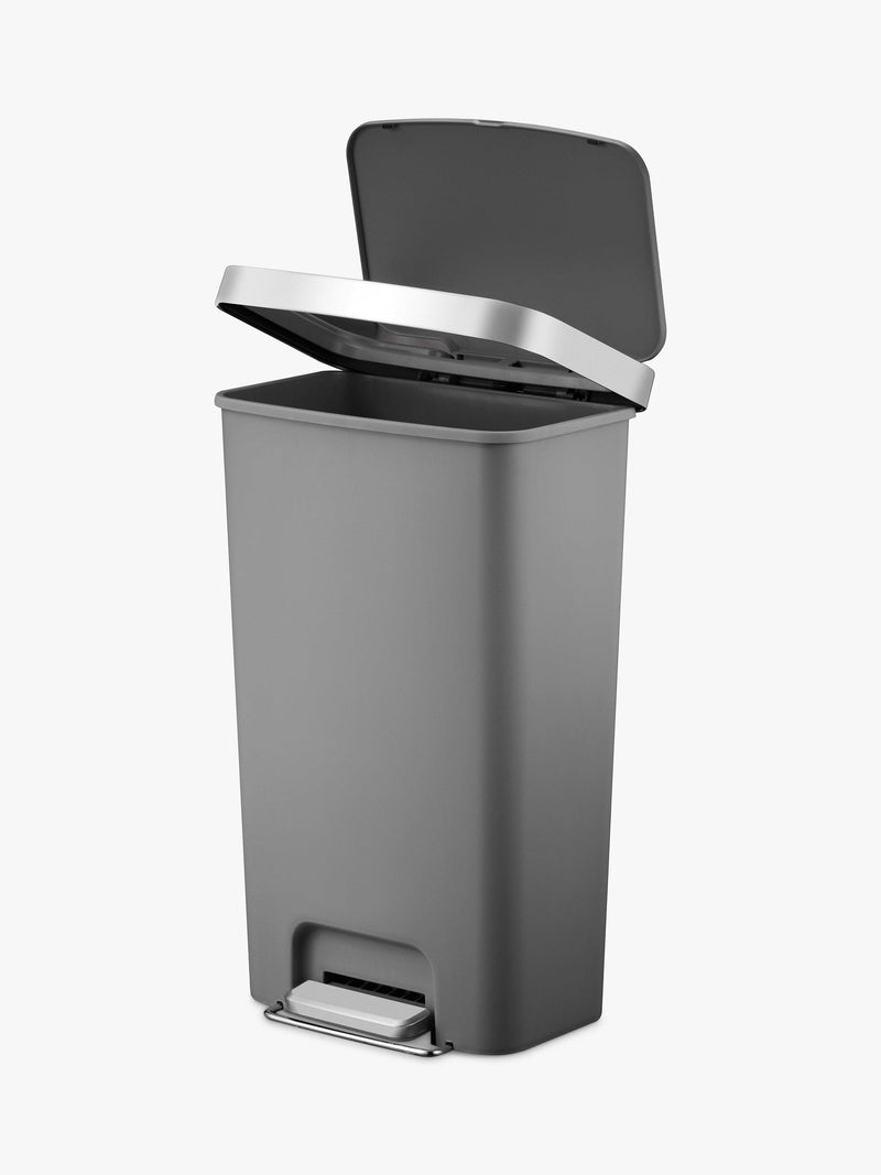 EKO Hana plastic pedal bin light grey 45L - British product