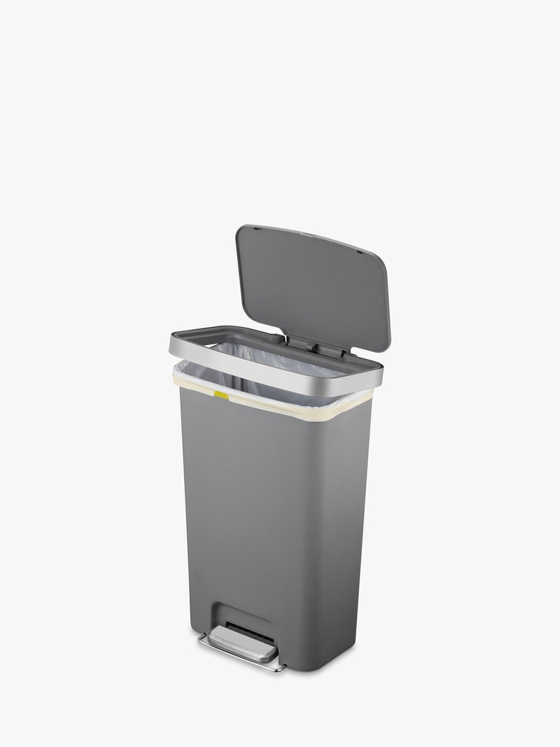EKO Hana plastic pedal bin light grey 45L - British product