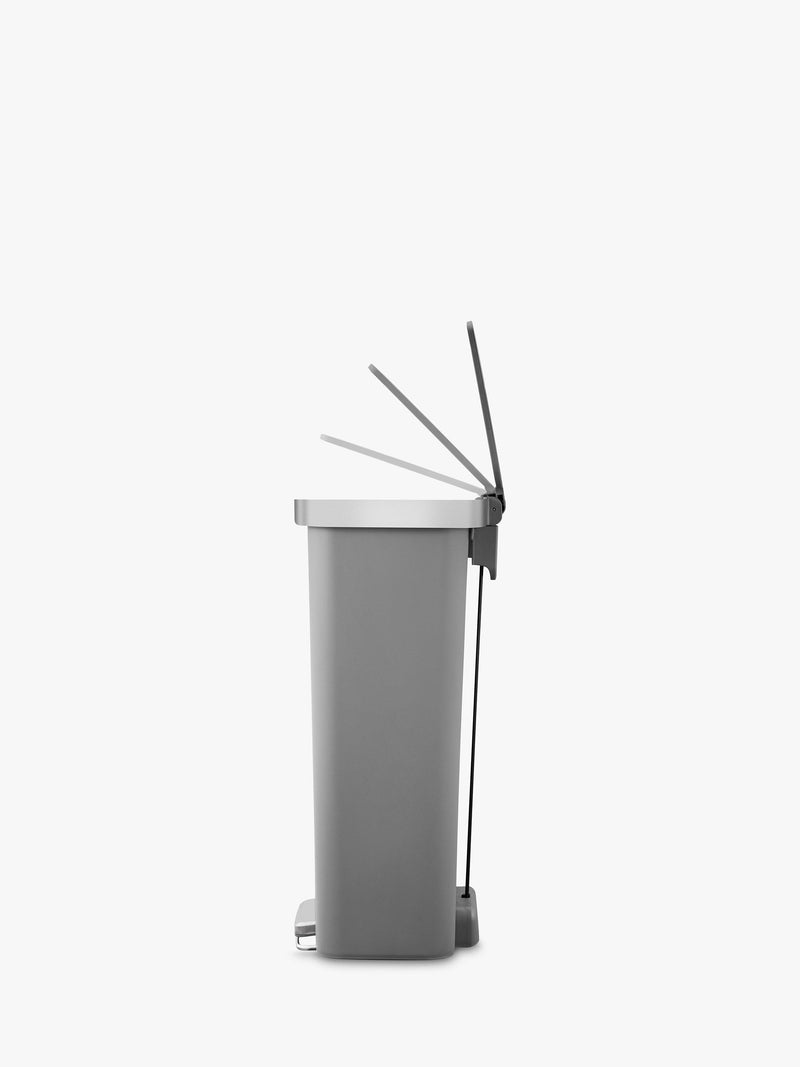 EKO Hana plastic pedal bin light grey 45L - British product
