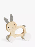 John Lewis FSC-certified wooden bunny push-along toy for toddlers, UK version