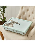 Wrendale Designs hare lap tray with padded base (British brand)