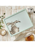 Wrendale Designs hare lap tray with padded base (British brand)