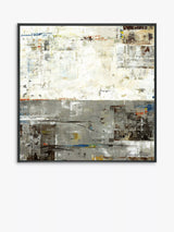 John Lewis John Lewis Valeria Mravyan 'GreyZone II' Framed Canvas Print, 104 x 104cm, Grey- Buy online at McGrocer