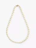 Eclectica Pre-Loved Single Row Faux Pearl Necklace, 45cm