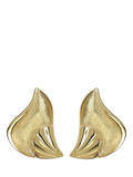 Eclectica pre-loved clip-on earrings 18ct gold, imported from the UK