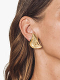 Eclectica pre-loved clip-on earrings 18ct gold, imported from the UK