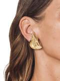 Eclectica pre-loved clip-on earrings 18ct gold, imported from the UK