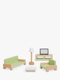 John Lewis Odney wooden doll's house living room furniture set, UK version