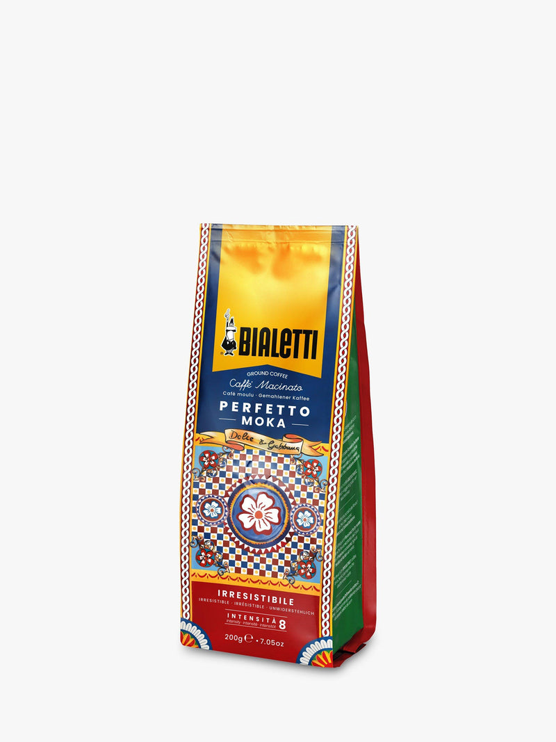 Bialetti Dolce & Gabbana Sicilian Carretto Perfetto Moka Irresistibile ground coffee tin 200g - British product